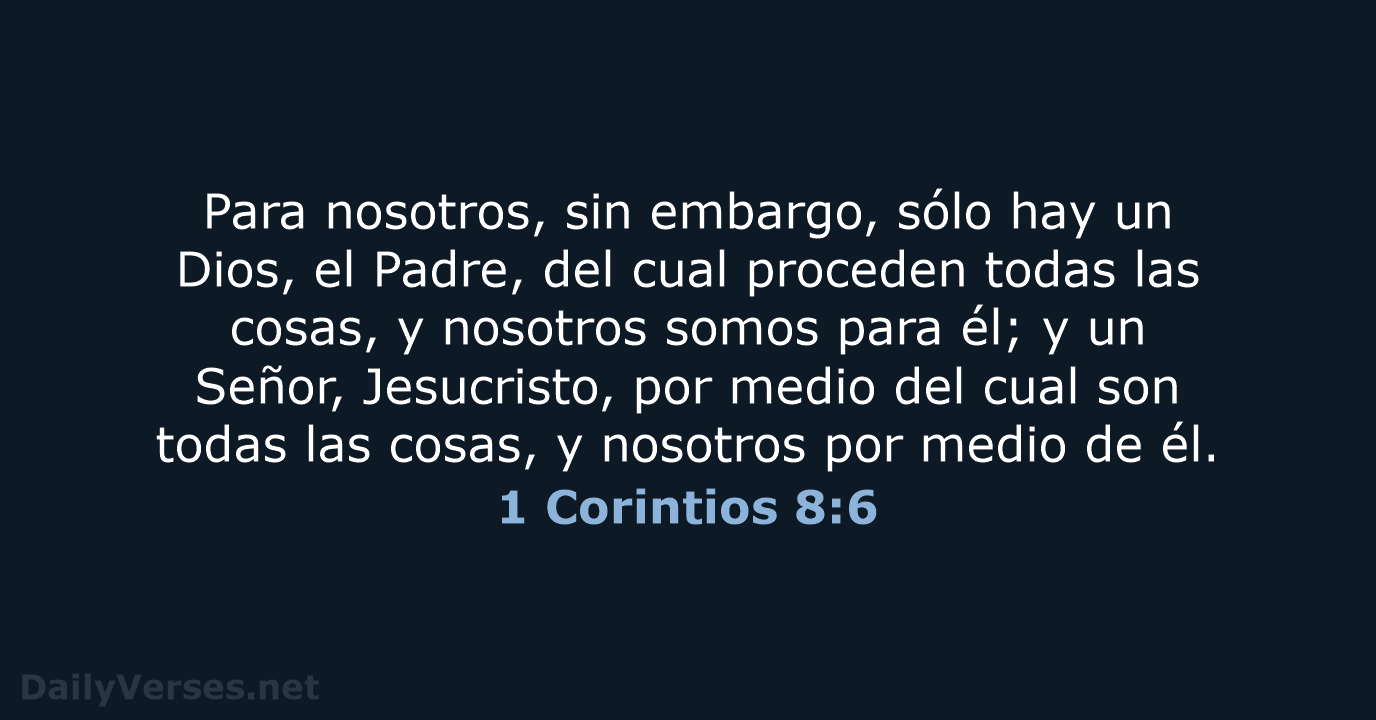 1 Corintios 8:6 - RVR60