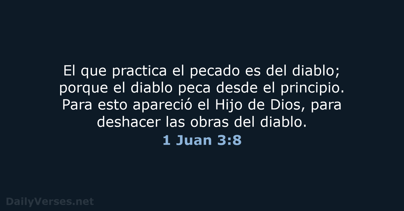 1 Juan 3:8 - RVR60