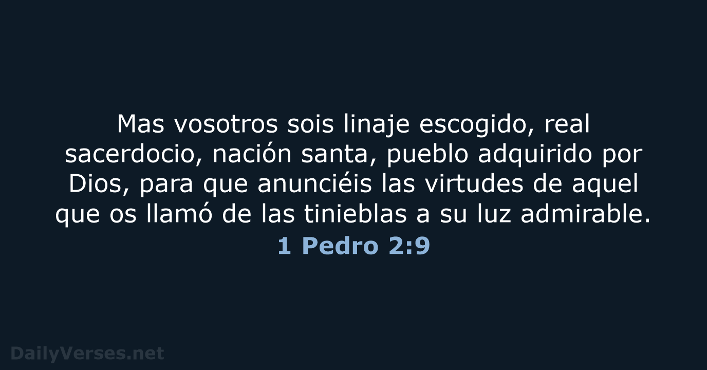 1 Pedro 2:9 - RVR60