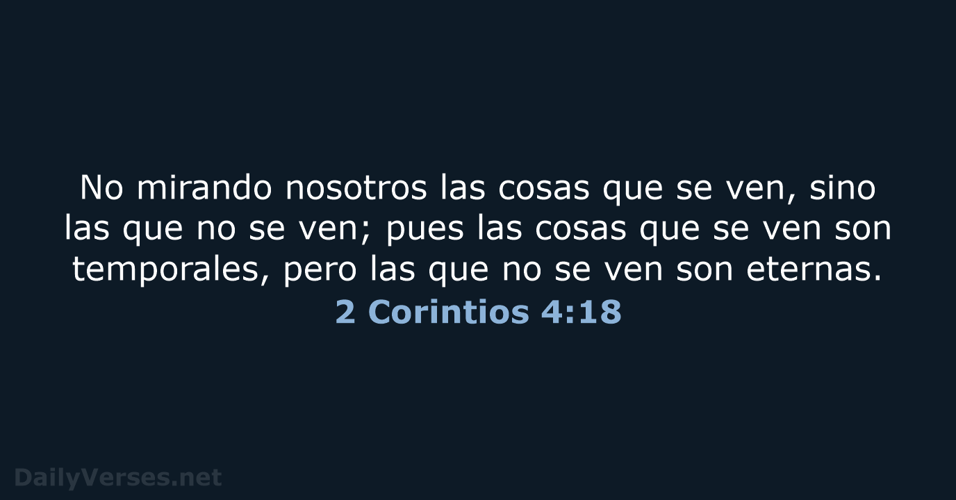 2 Corintios 4:18 - RVR60