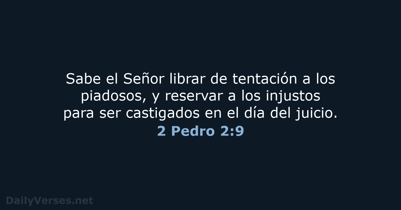 2 Pedro 2:9 - RVR60