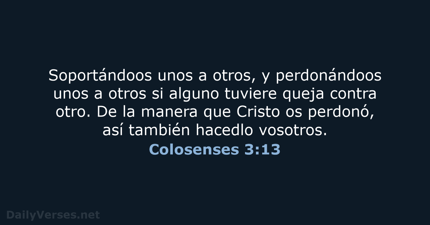 Colosenses 3:13 - RVR60