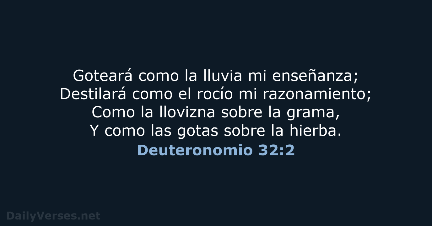Deuteronomio 32:2 - RVR60