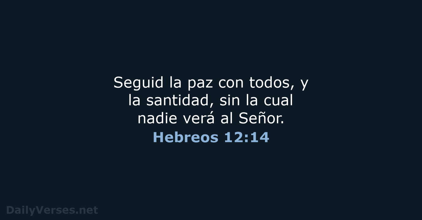 Hebreos 12:14 - RVR60