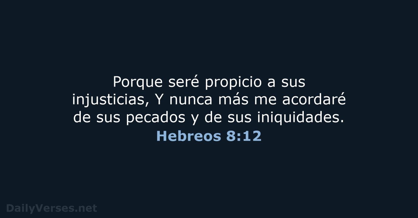 Hebreos 8:12 - RVR60