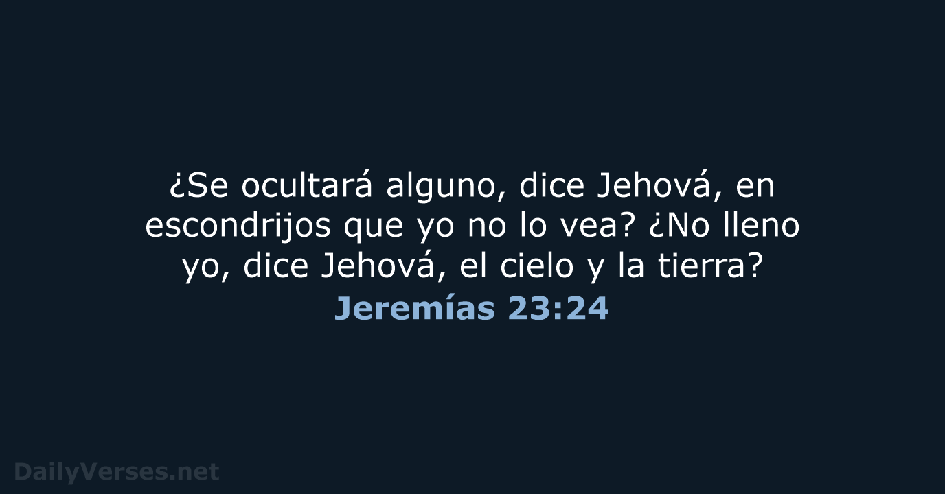Jeremías 23:24 - RVR60
