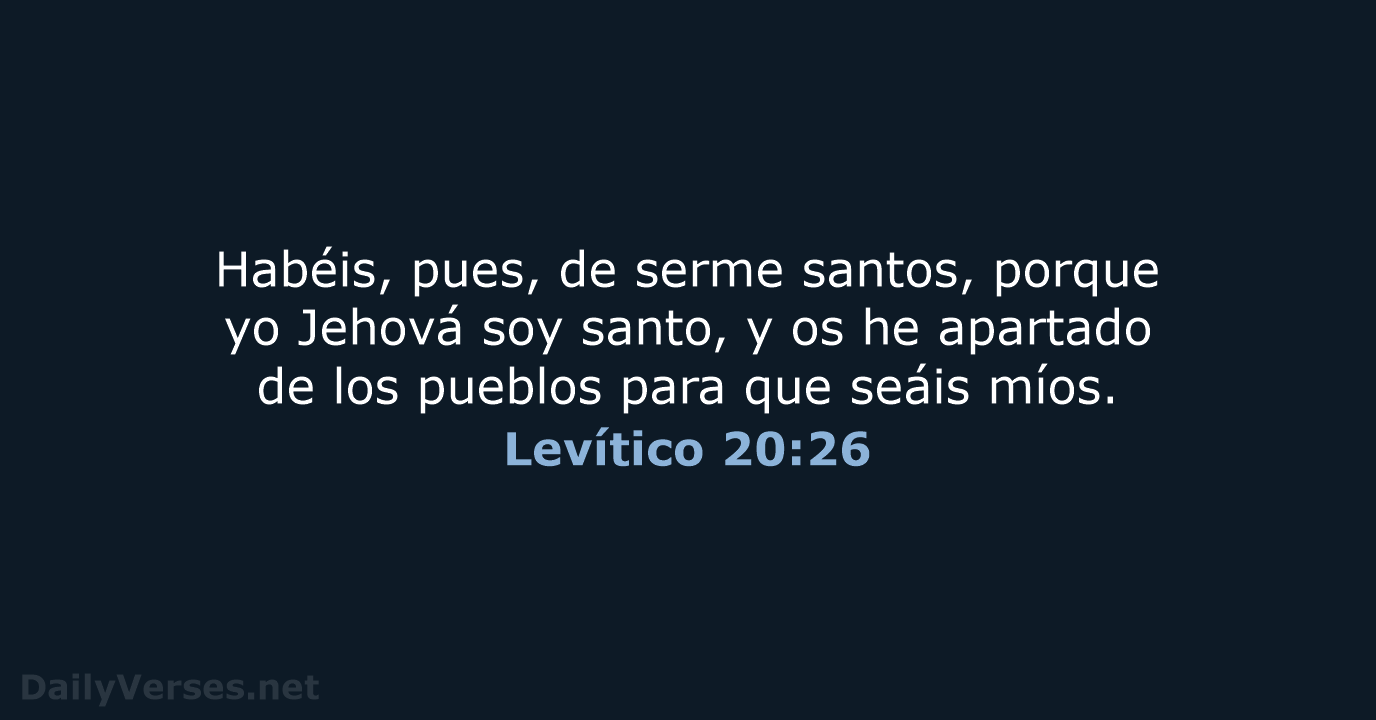 Levítico 20:26 - RVR60
