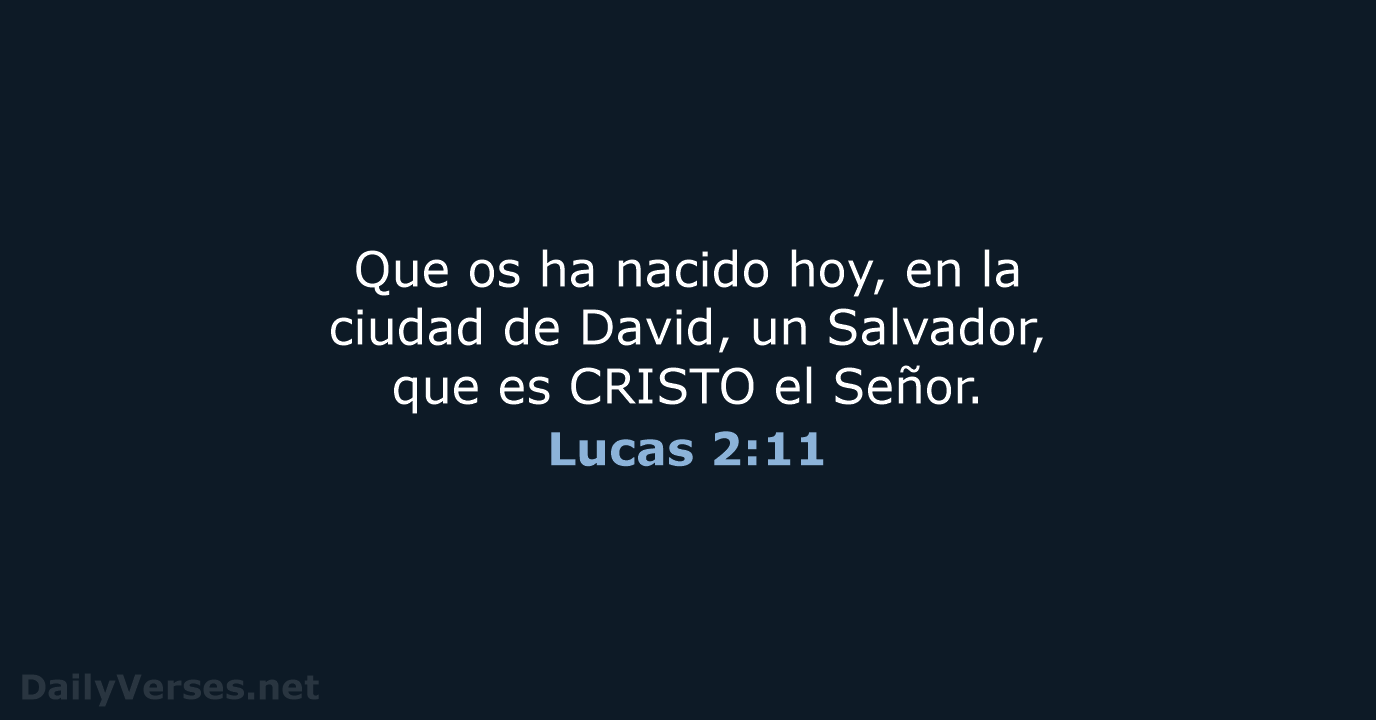 Lucas 2:11 - RVR60