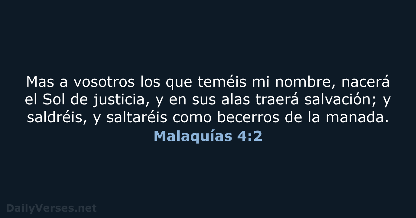 Malaquías 4:2 - RVR60