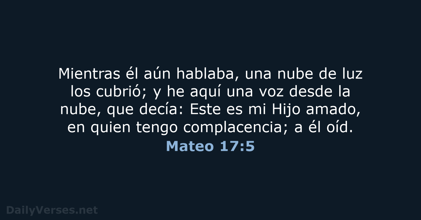 Mateo 17:5 - RVR60