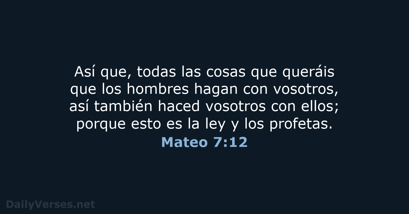 Mateo 7:12 - RVR60