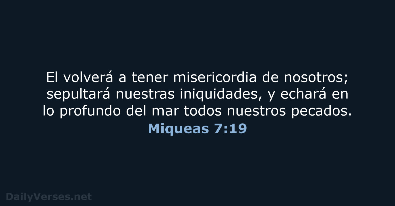 Miqueas 7:19 - RVR60