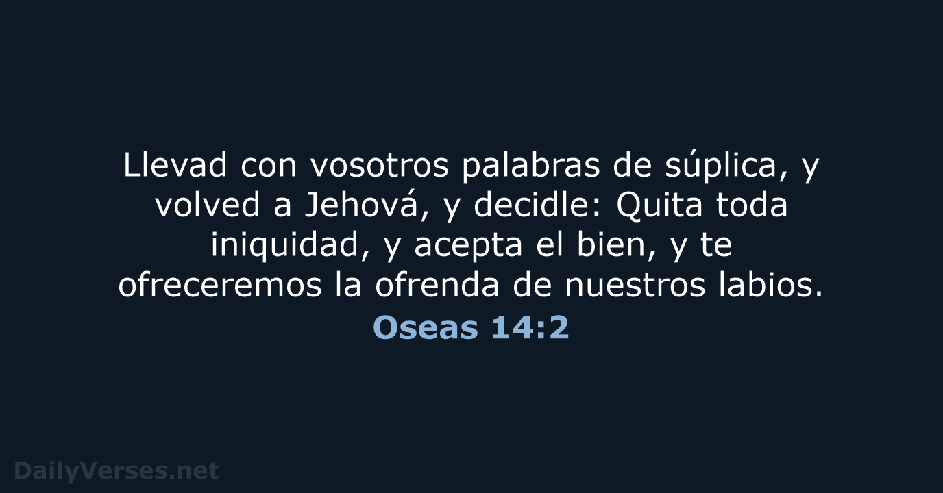 Oseas 14:2 - RVR60