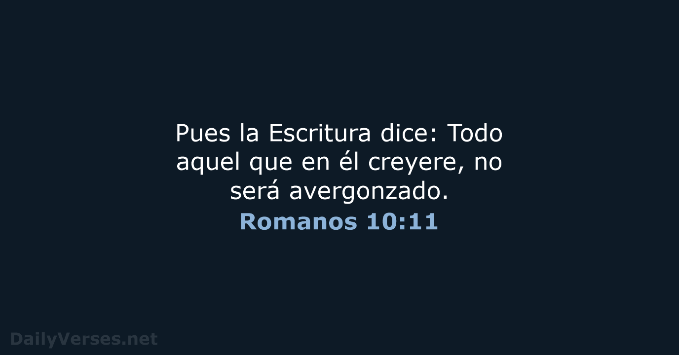 Romanos 10:11 - RVR60
