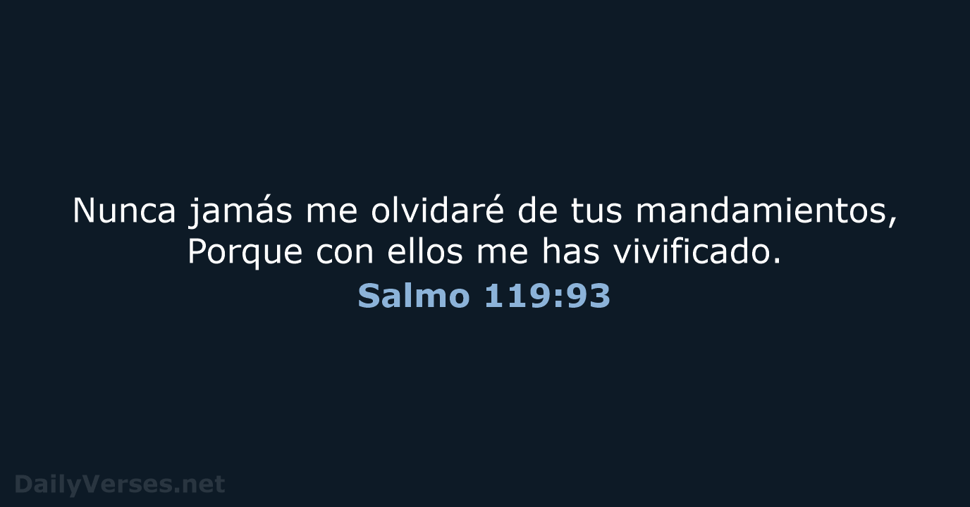 Salmo 119:93 - RVR60