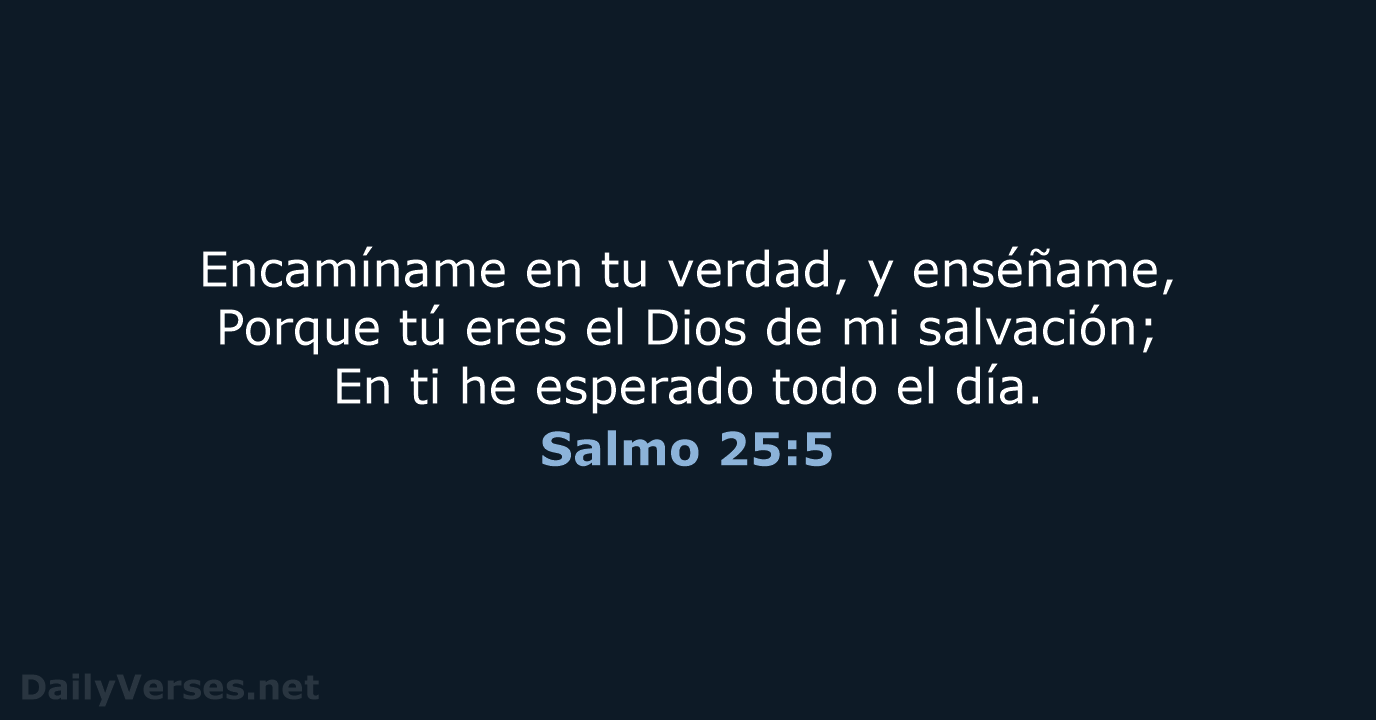 Salmo 25:5 - RVR60