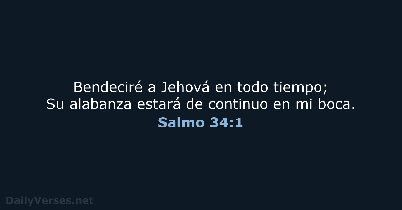 Salmo 34:1 - RVR60