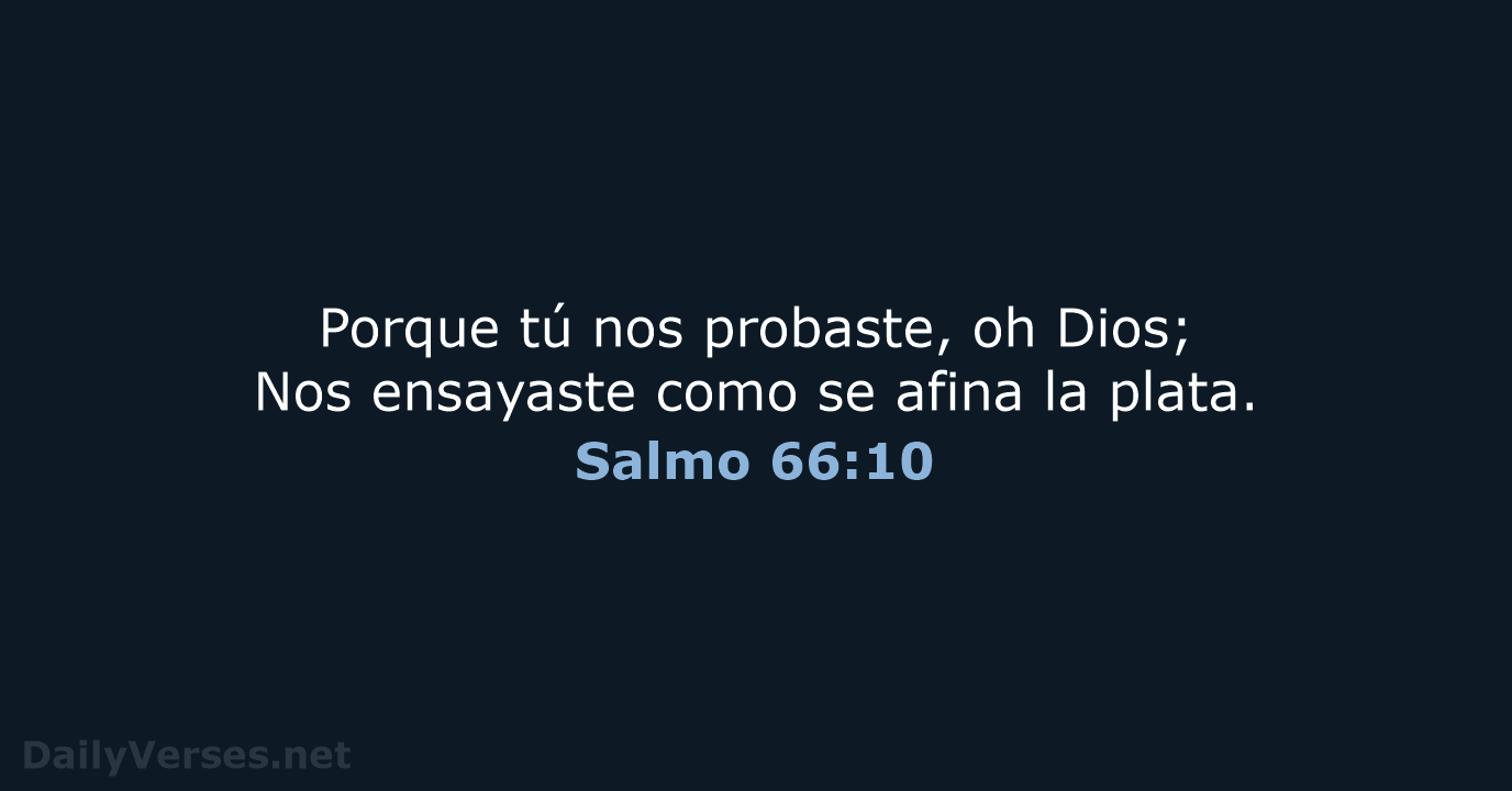 Salmo 66:10 - RVR60