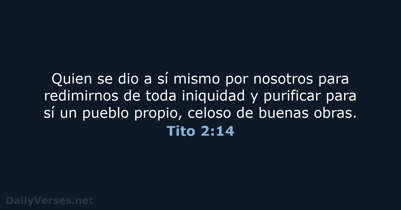 Tito 2:14 - RVR60