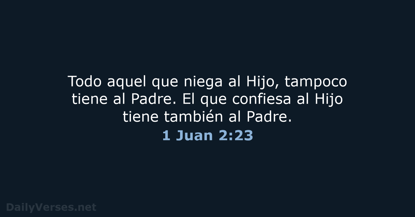 1 Juan 2:23 - RVR95