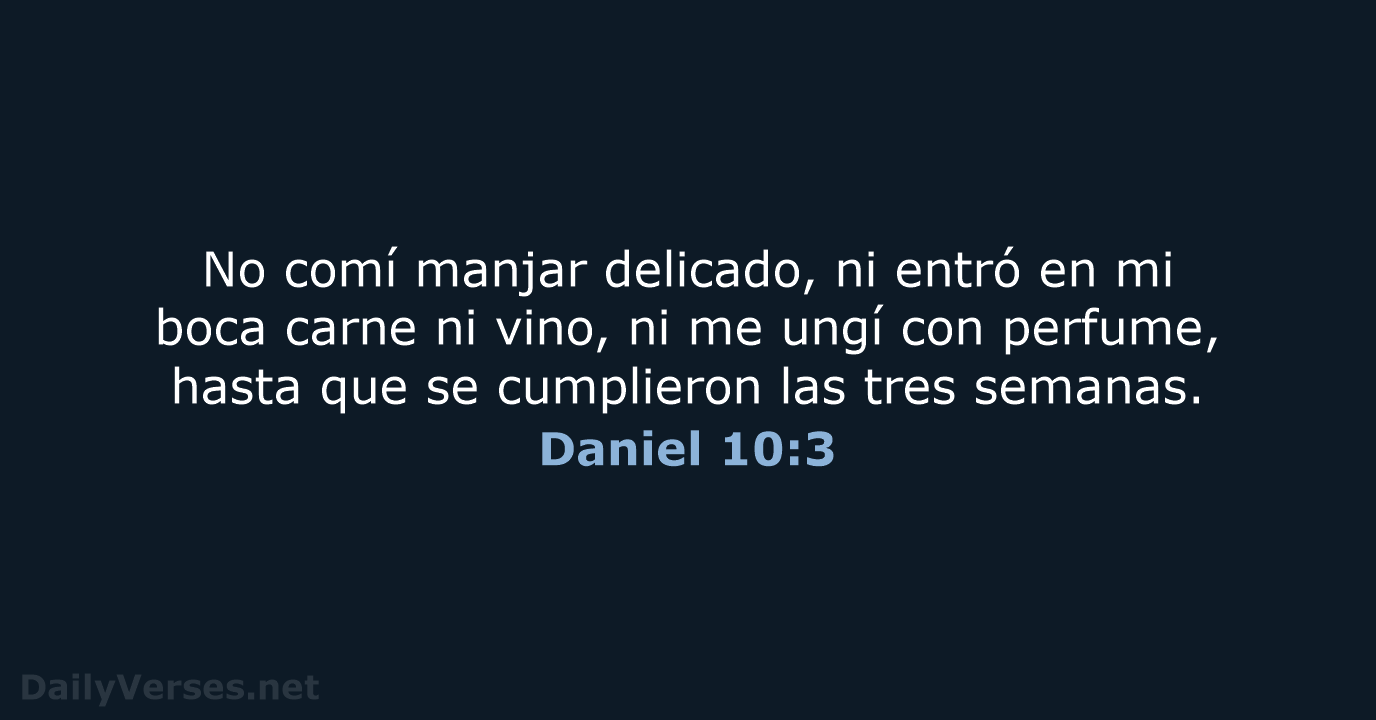 Daniel 10:3 - RVR95