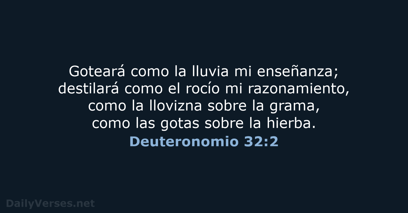 Deuteronomio 32:2 - RVR95