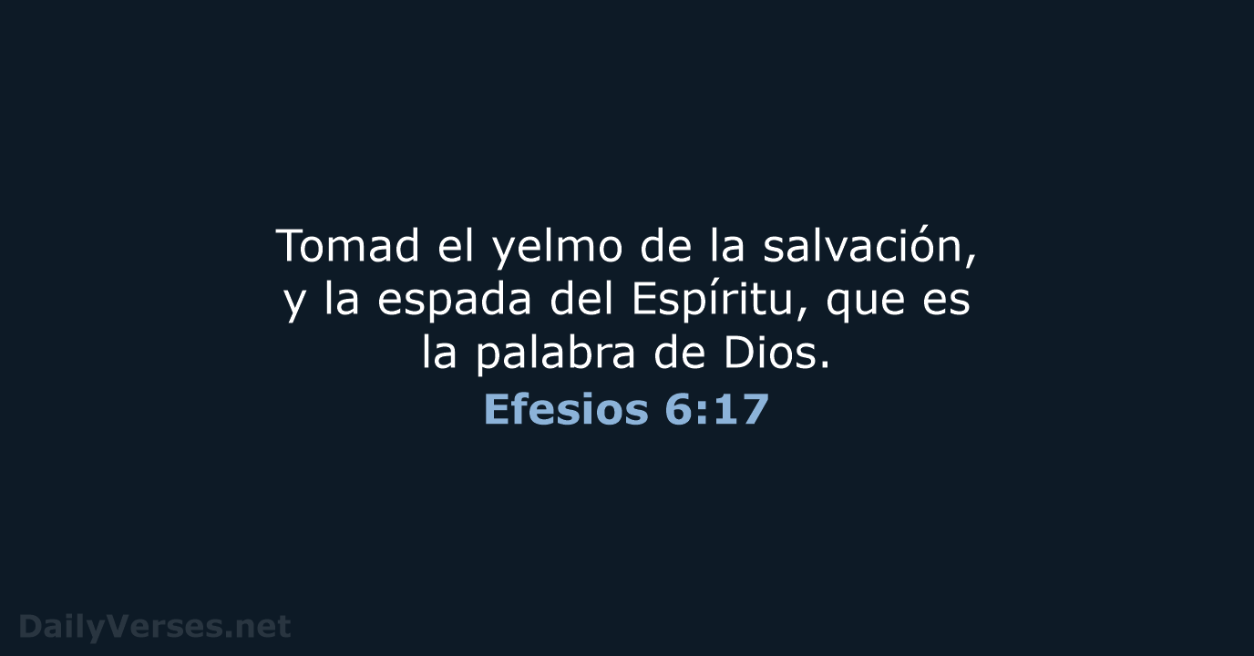 Efesios 6:17 - RVR95