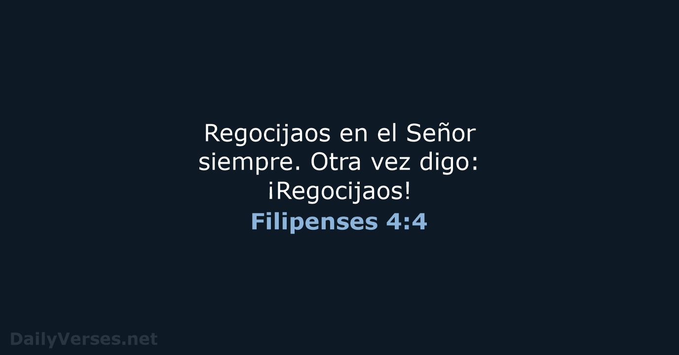 Filipenses 4:4 - RVR95