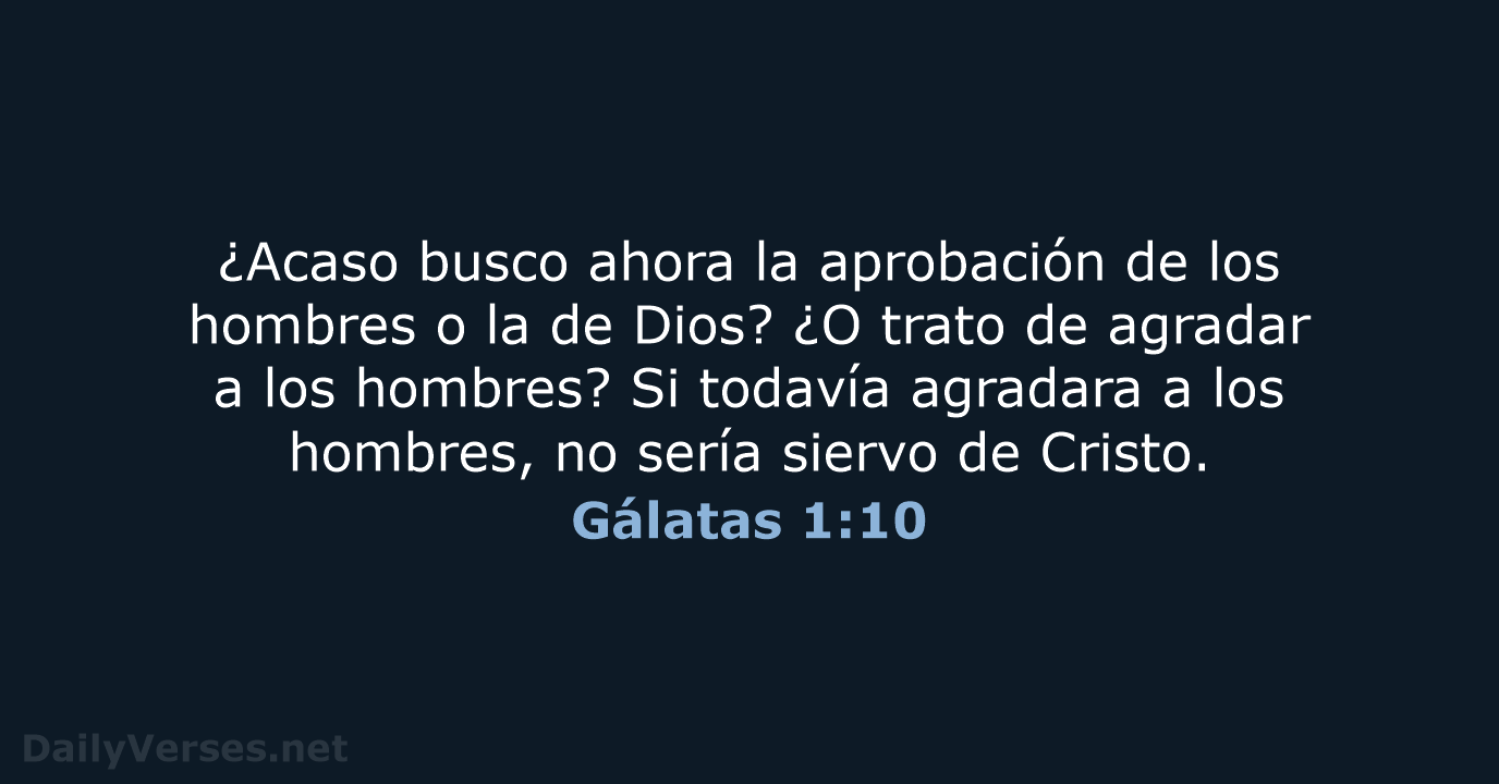 Gálatas 1:10 - RVR95