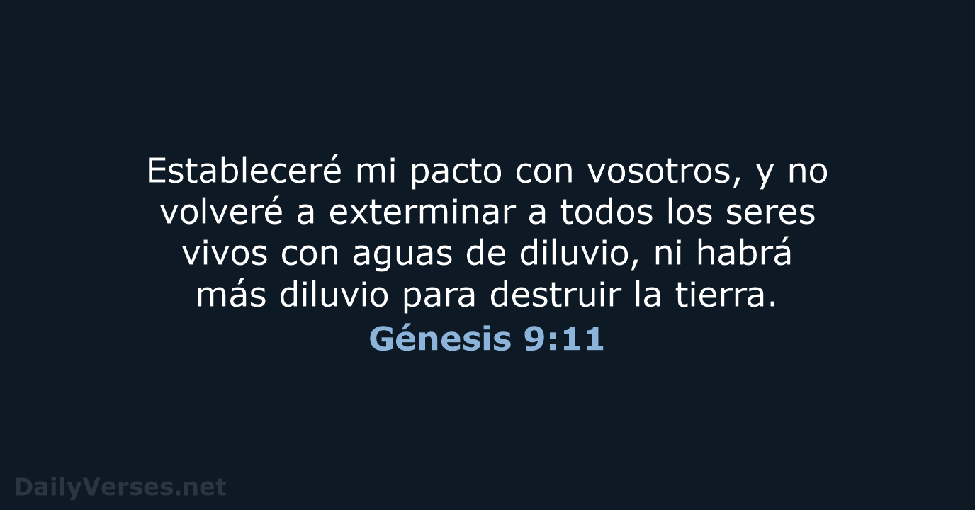 Génesis 9:11 - RVR95
