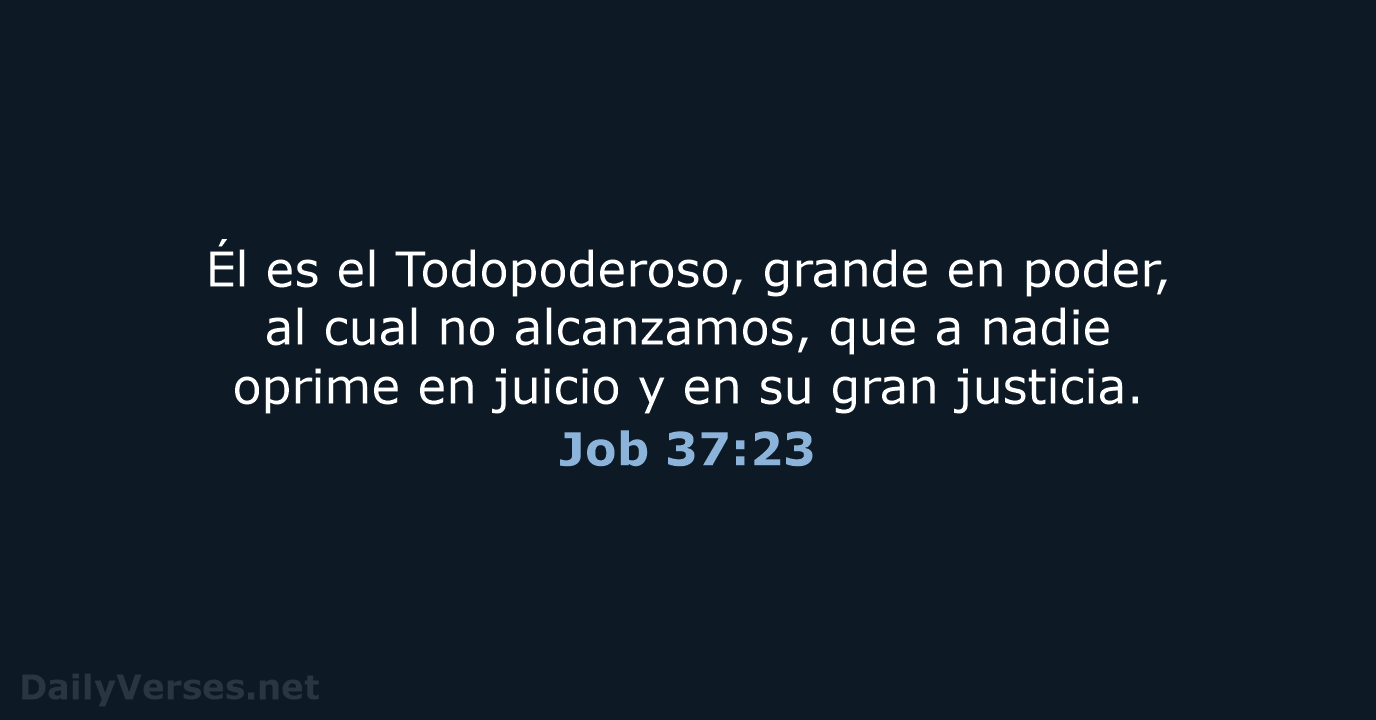Job 37:23 - RVR95