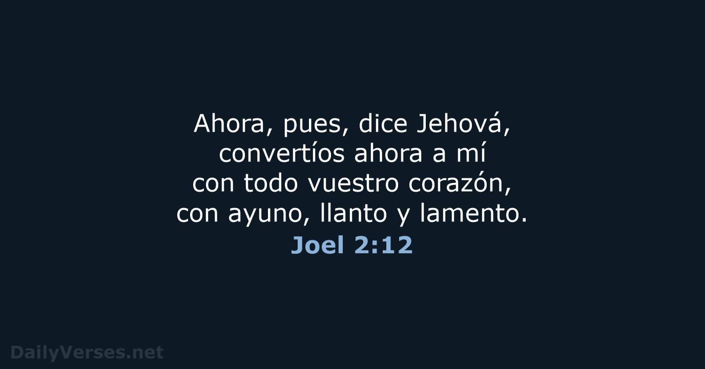 Joel 2:12 - RVR95