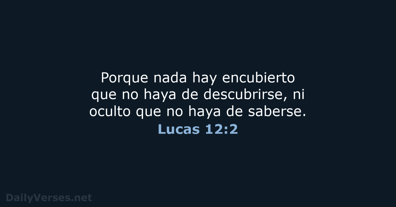 Lucas 12:2 - RVR95