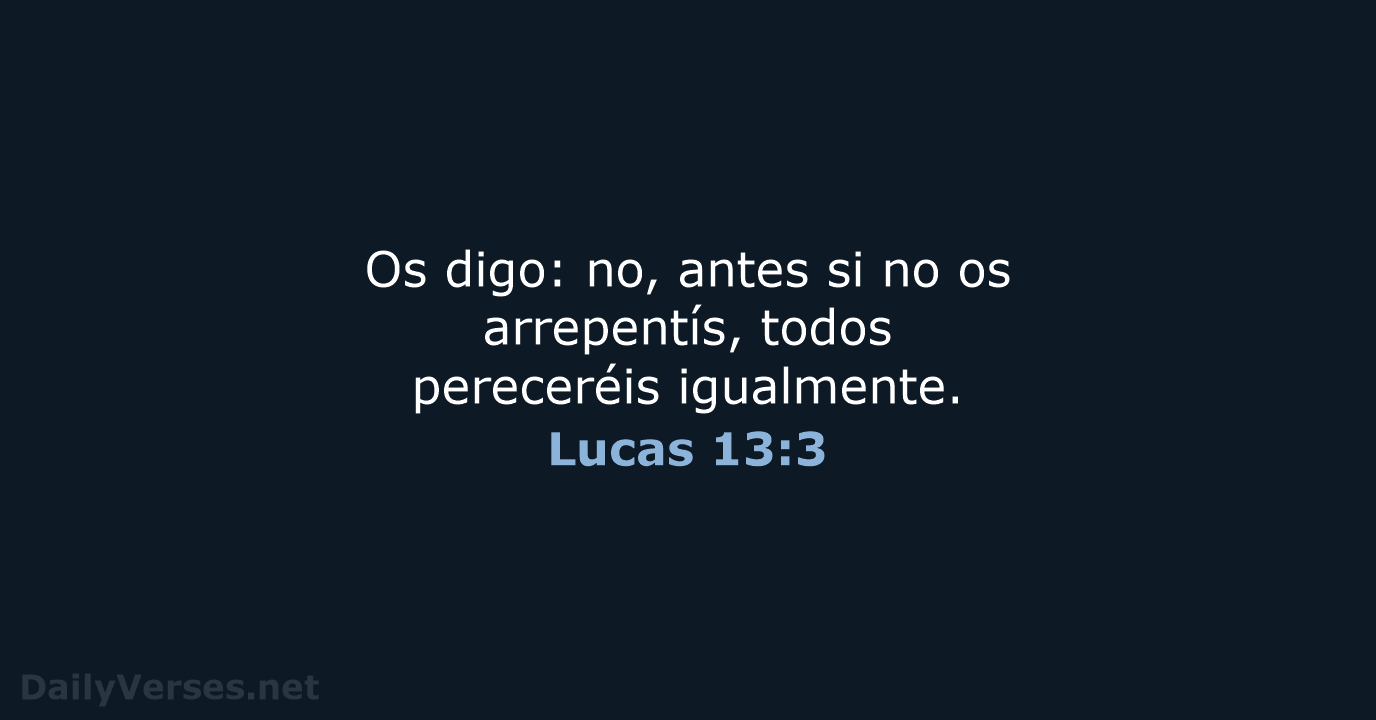 Lucas 13:3 - RVR95