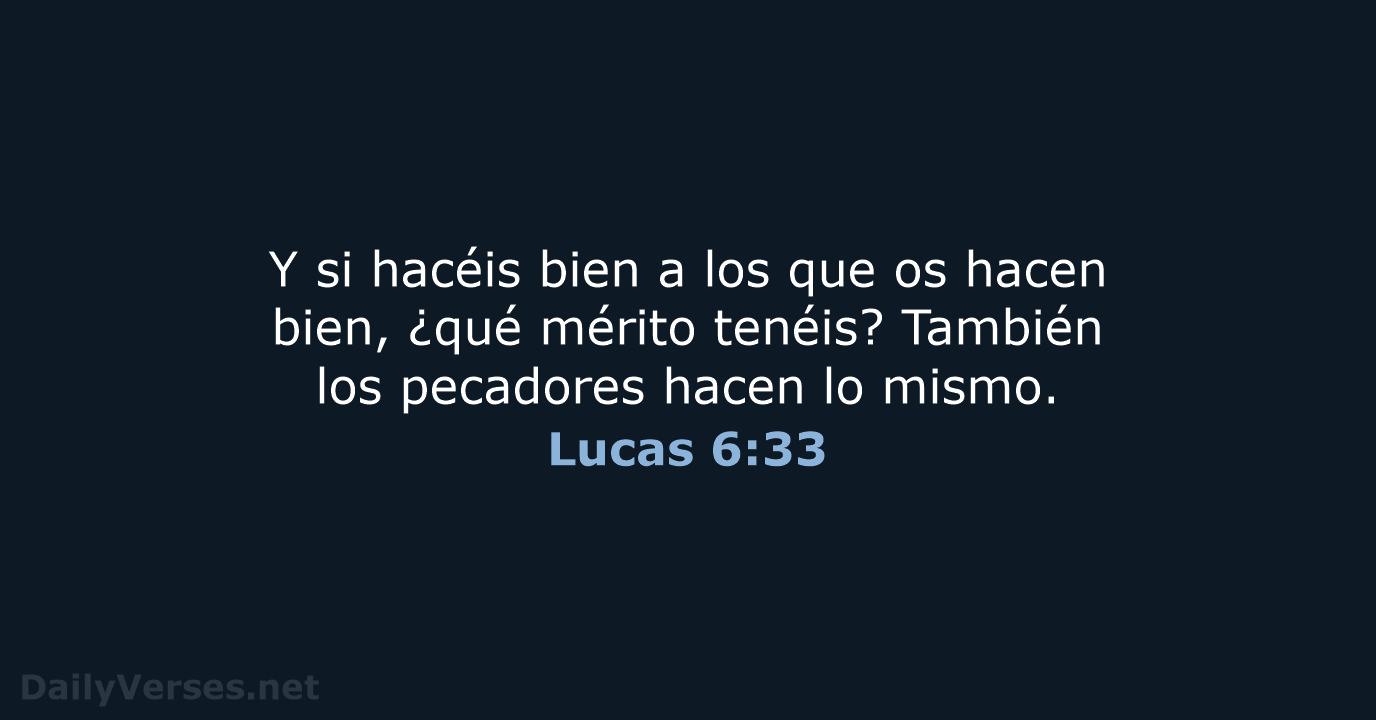 Lucas 6:33 - RVR95