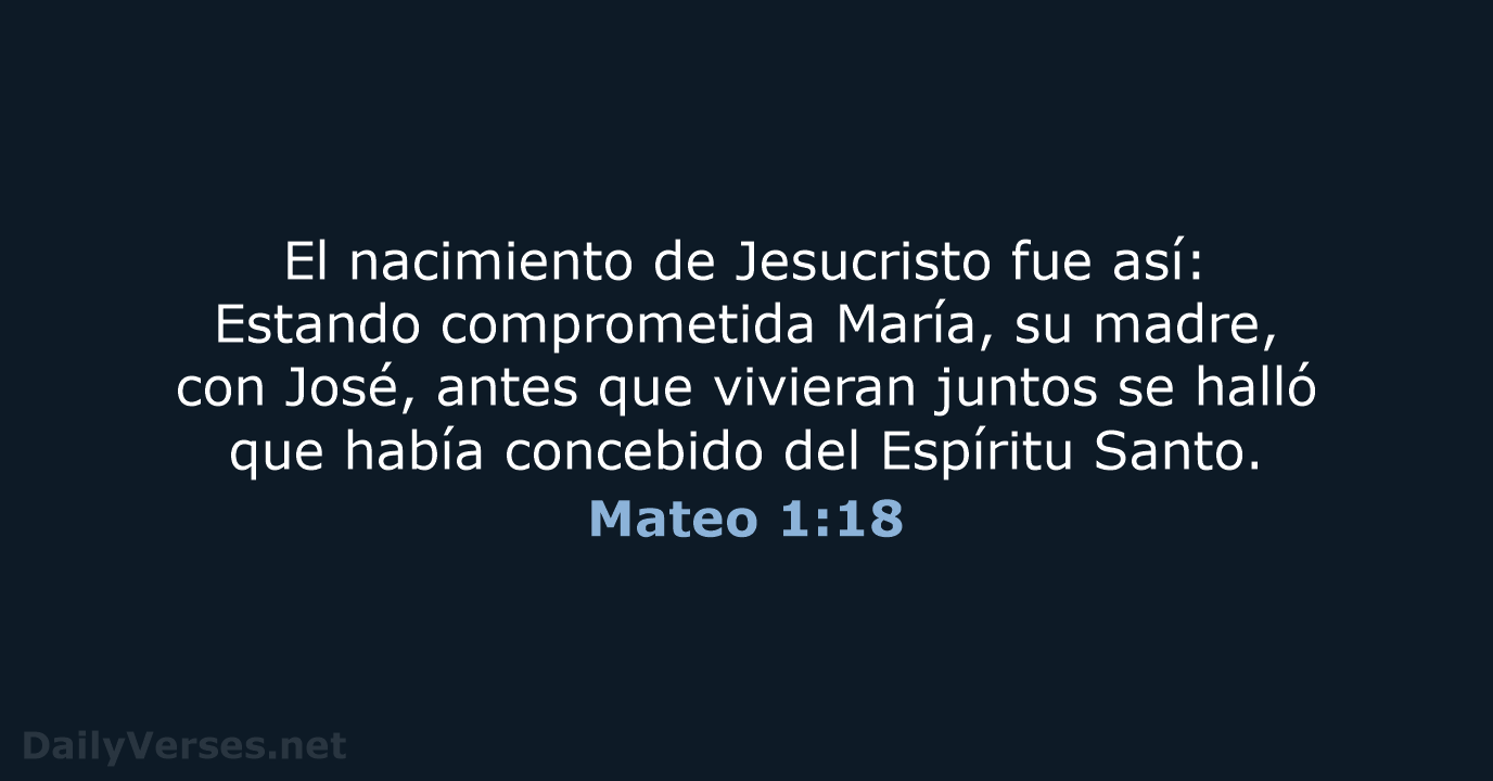 Mateo 1:18 - RVR95