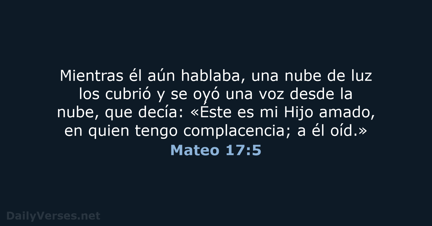 Mateo 17:5 - RVR95