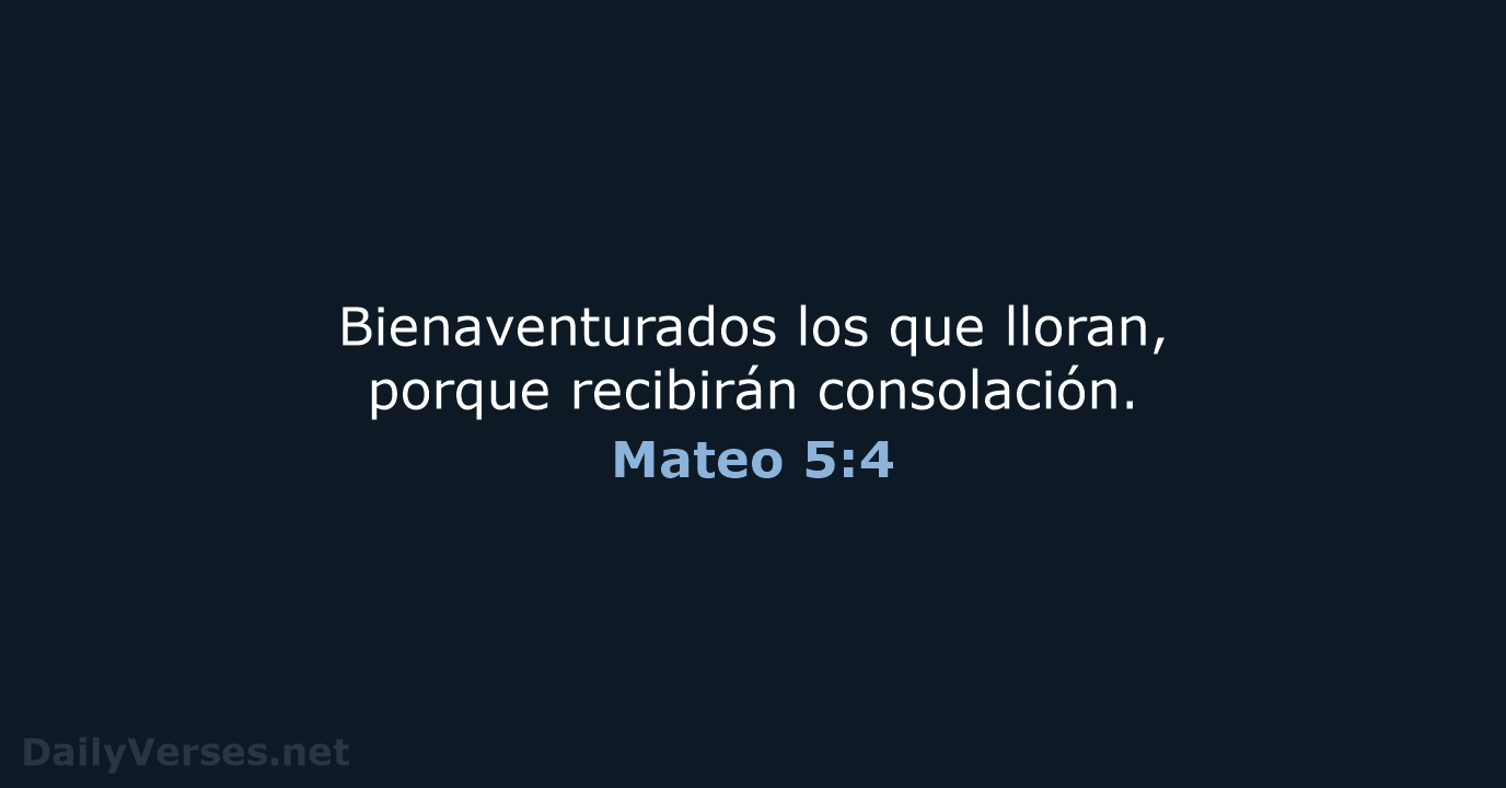 Mateo 5:4 - RVR95