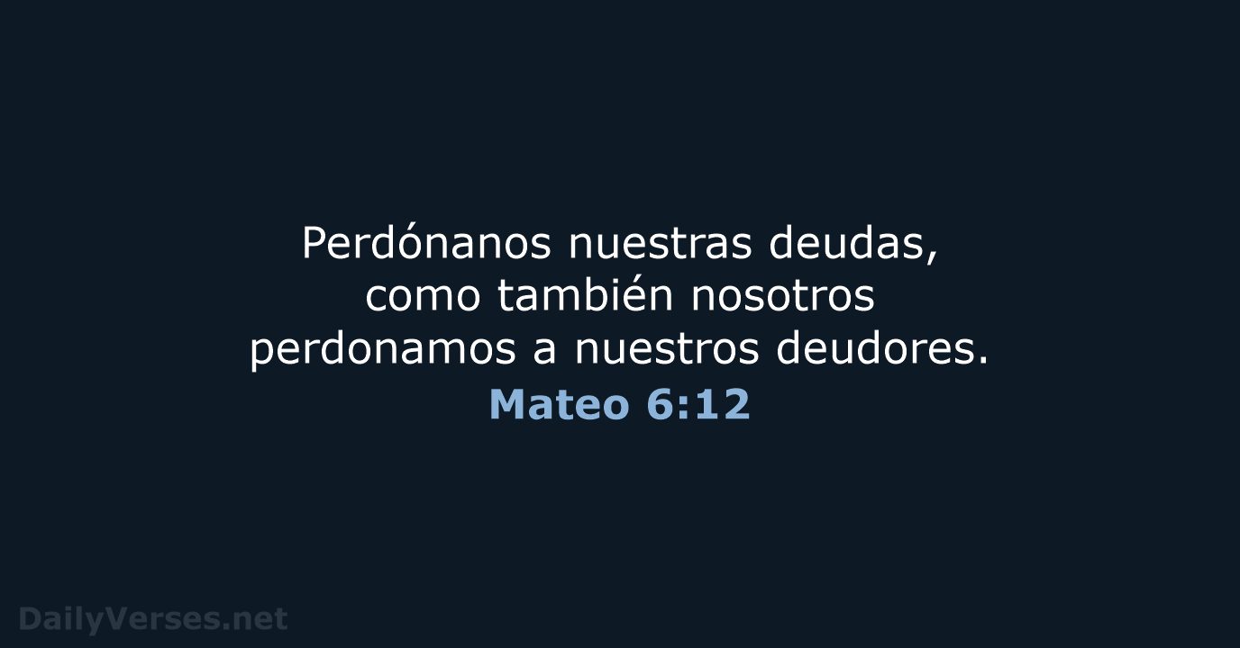 Mateo 6:12 - RVR95