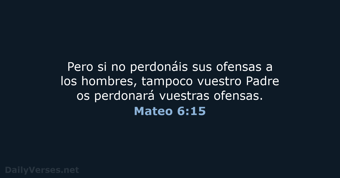 Mateo 6:15 - RVR95