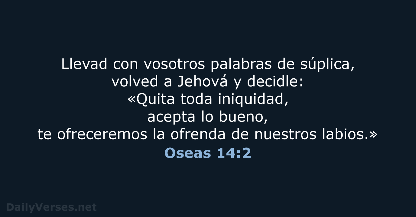 Oseas 14:2 - RVR95