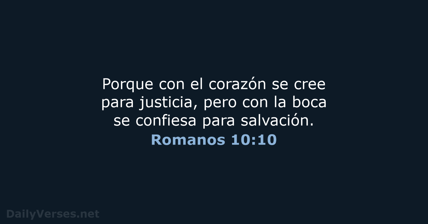 Romanos 10:10 - RVR95