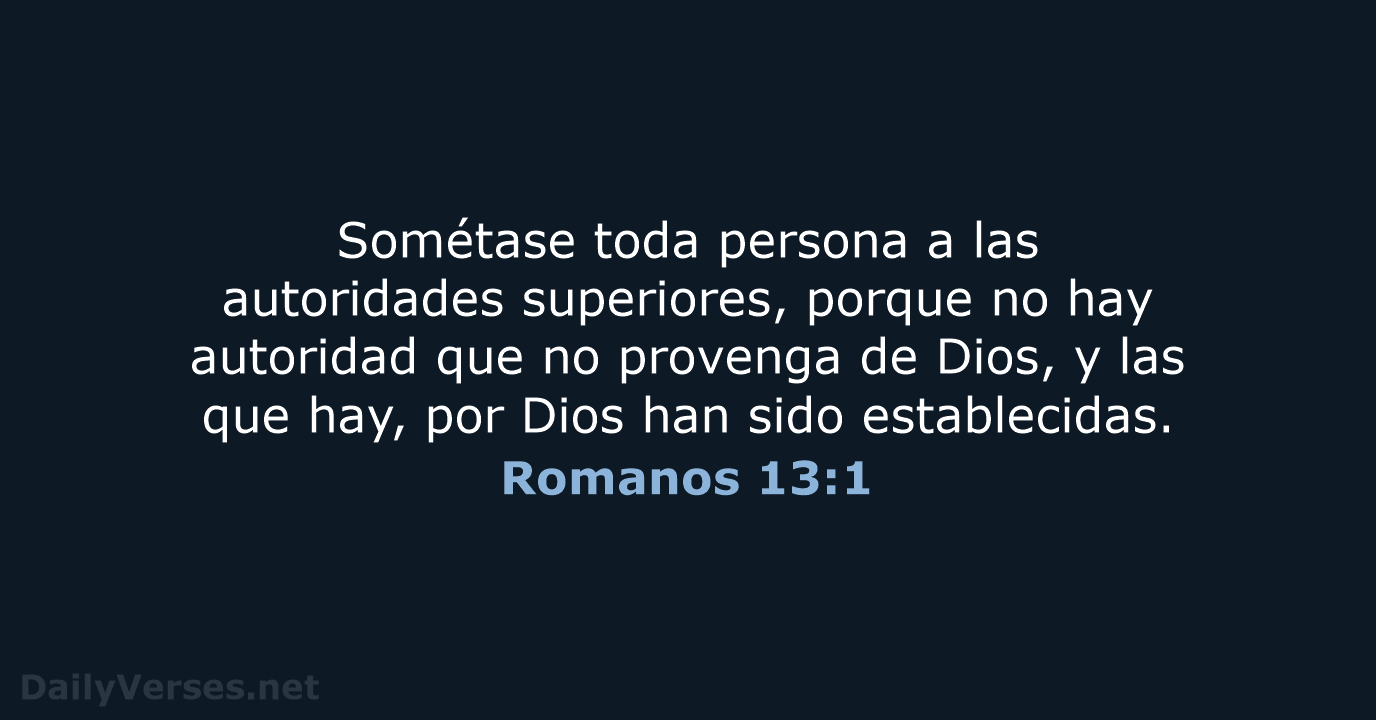 Romanos 13:1 - RVR95