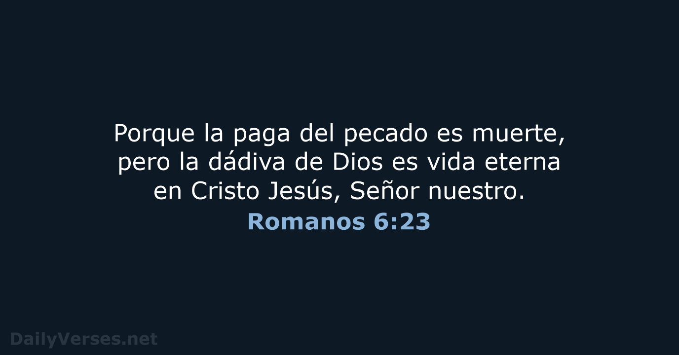 Romanos 6:23 - RVR95