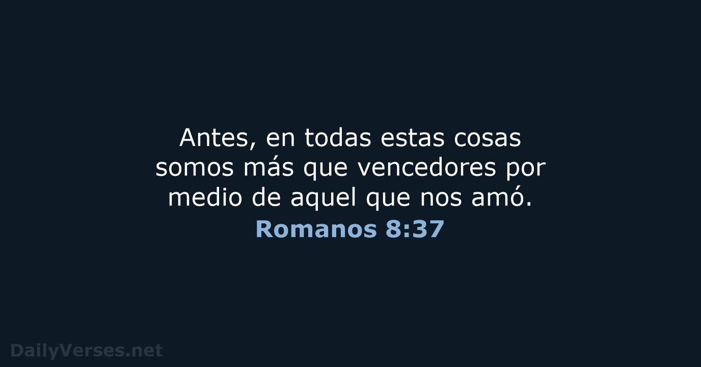 Romanos 8:37 - RVR95