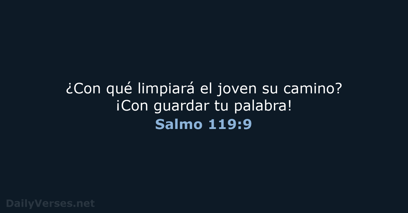 Salmo 119:9 - RVR95