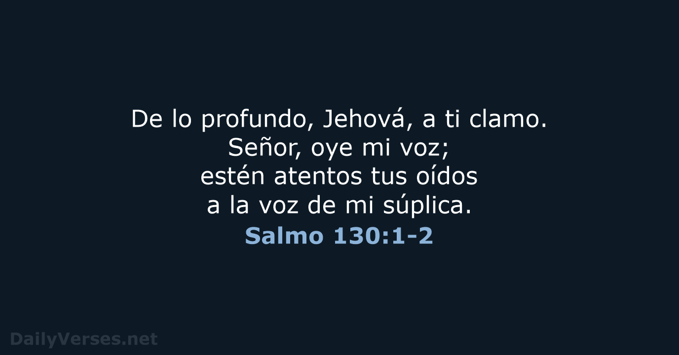 Salmo 130:1-2 - RVR95