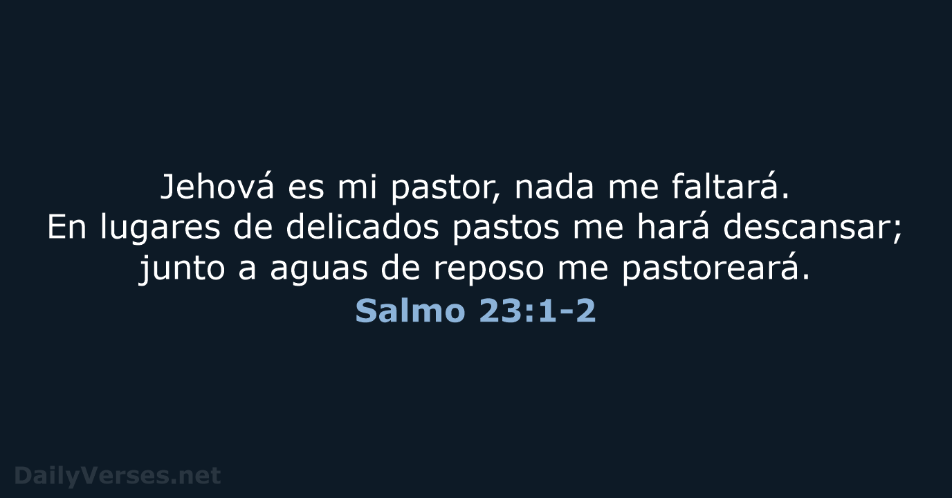 Salmo 23:1-2 - RVR95