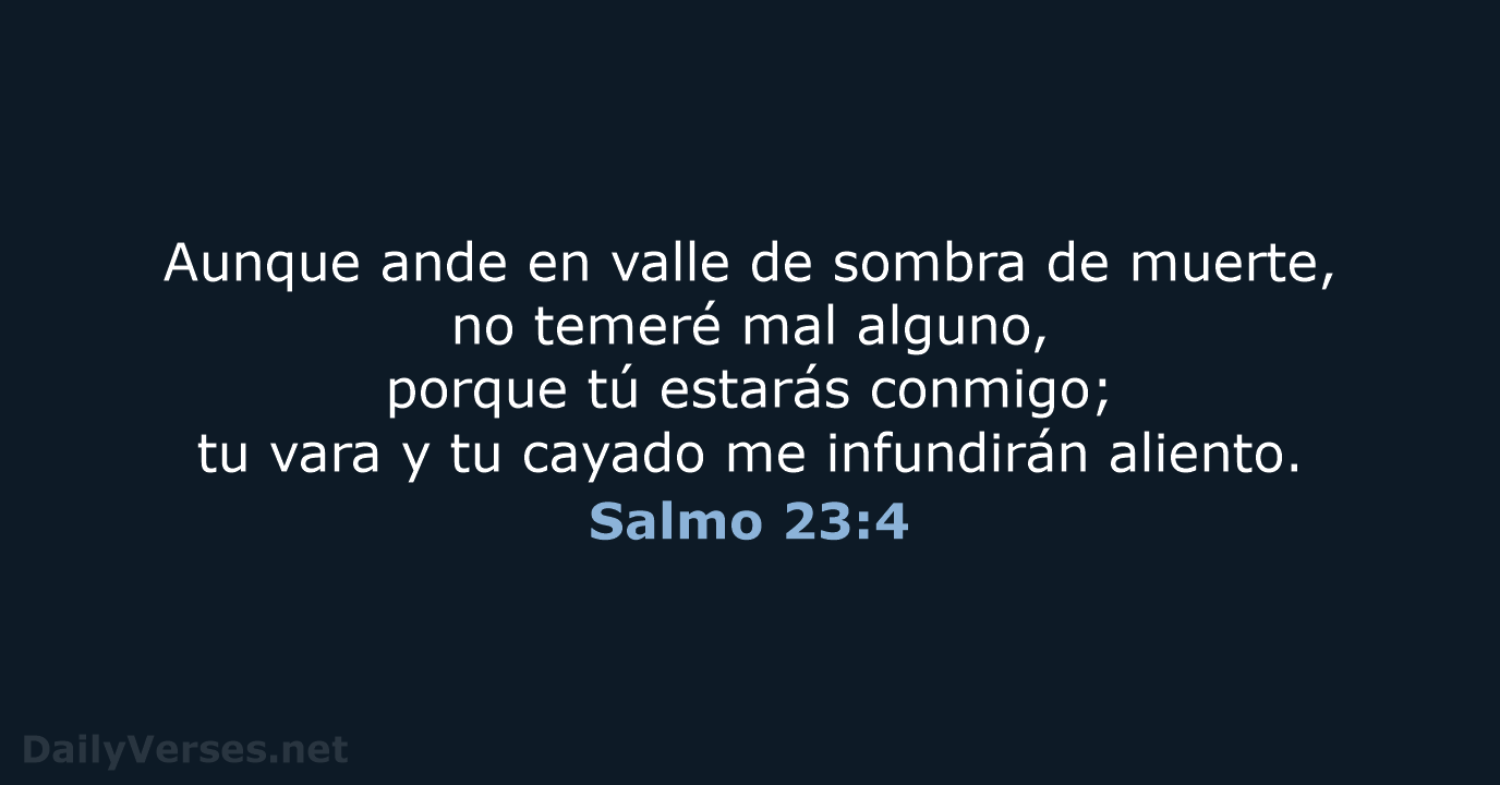 Salmo 23:4 - RVR95