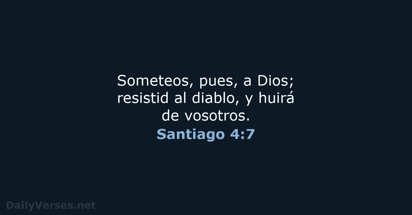 Santiago 4:7 - RVR95